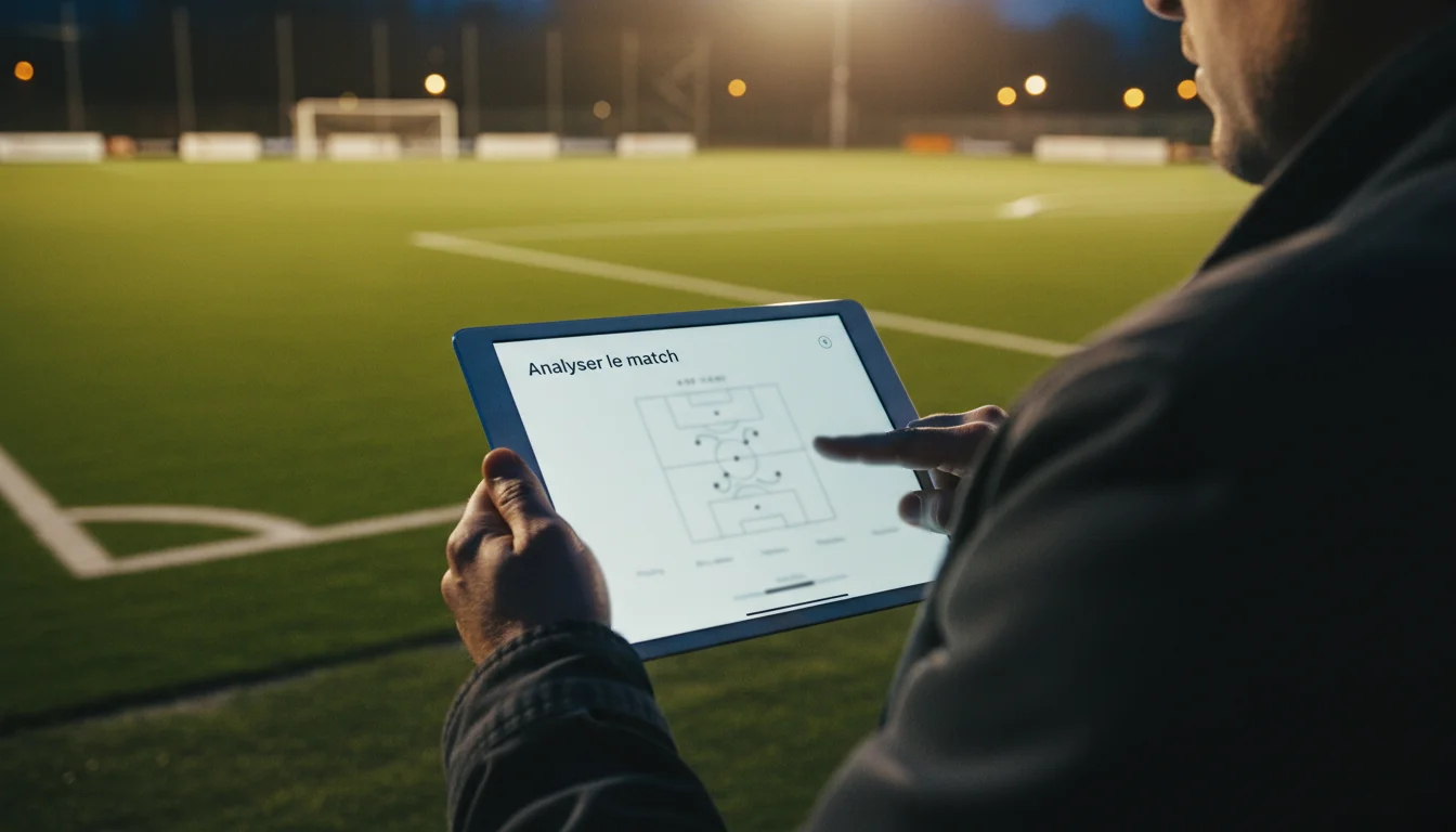 Analyse d'un match de football pour parier — tableau tactique et statistiques