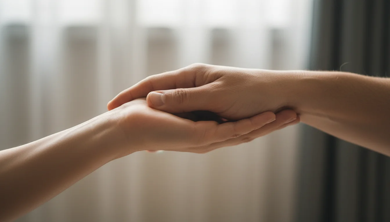 Mains tendues offrant du soutien symbolisant l'aide et le jeu responsable